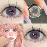 1Pair New Myopia Contact Lenses for Eyes Pupils Prescription Lenses Fashion Grey Lenses Natural Pupil Lens Korean Lenses