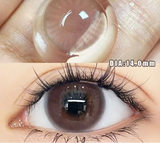 1 Pair Big Eyes Black Lenses 14.5MM Korean Natural Lenses - 0.00 To - 8.00 Diopter Lenses 1 Day Use Beauty Makeup Lens
