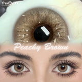 1 Pair Breeze & Chagall Series Colored Contact Lenses Natural Brown Pupils Eyes Contact lenses Gray Soft Contacts 14.20mm