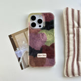 High Quality Exquisite Multiple Colors Velour Heart Pattern Case for iPhone 17 13 14 15 16 Pro Max 11 12 7 8 Plus 16e XS X Cover
