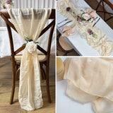 Set of 10 40x180cm Polyester Chair Back Belt for Chair Decoration Suitable for Weddings Parties Events - Wedding Chair Sashes