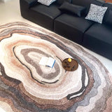 Irregular Living Room Carpet Large Area Light Luxury Fashion Bedroom Plush Rug Art High-end Home Decoration Coffee Table Mats