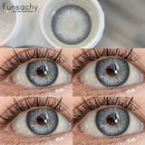 Natural Brown Contact Lense for Eyes Colorcon Blue Lenses Beautiful Gray Pupils Cosmetics Yearly Soft Eyes Contact Lens