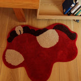 Red Pony Rug Bedroom Rug Home Festive Carpet Home Bedroom and Living Room Floor Mat Non-Slip Anti-Fouling Carpet Home Decoration