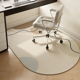 Study Computer Chair Floor Mat Non-slip Bedroom Carpet Living Room Large Rounded TPR Bottom Anti-slip Swivel Chairs Rug