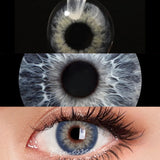 1 Pair Natural Color Contact Lenses Korean Brown Lenses Beauty Fashion Gray Lense Blue Lenses with High Quality Lens