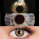 1 Pair Natural Color Contact Lenses Korean Brown Lenses Beauty Fashion Gray Lense Blue Lenses with High Quality Lens