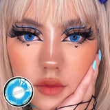 1Pair Cosplay Color Contact Lenses Anime Accessories Blue Multicolored Lenses Pupilentes Halloween Anime Lenses Blue Lense