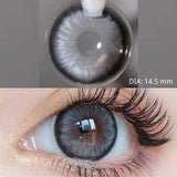 1 Pair Natural Color Contact Lenses Korean Brown Lenses Beauty Fashion Gray Lense Blue Lenses with High Quality Lens