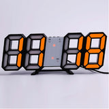 LED Digital Wall Clock with 3 levels Brightness Alarm Clock Wall Hanging Clock