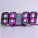 LED Digital Wall Clock with 3 levels Brightness Alarm Clock Wall Hanging Clock