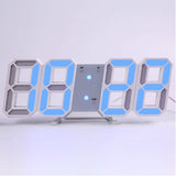 LED Digital Wall Clock with 3 levels Brightness Alarm Clock Wall Hanging Clock