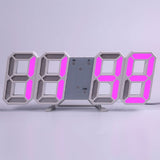 LED Digital Wall Clock with 3 levels Brightness Alarm Clock Wall Hanging Clock