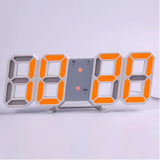 LED Digital Wall Clock with 3 levels Brightness Alarm Clock Wall Hanging Clock