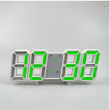 LED Digital Wall Clock with 3 levels Brightness Alarm Clock Wall Hanging Clock