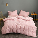 Bonenjoy 1 pc Duvet Cover Blue Solid Color Microfiber  Single/Queen/King dekbedovertrek 200x220 (no pillowcase)