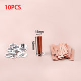 10pcs 3-10cm Length Cross Wooden Wood Candle Wicks Candle Wick Core With Bases For DIY Candle Making Supply Soy Parffin Wax Wick