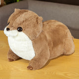 Simulation Cute Lutra Plush Toys Stuffed Realistic Otter Animal Doll Soft Seal Pillow for Kids Girls Birthday Gift