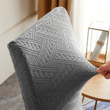4 pcs/6 pcs Jacquard Chair Cover Polyester Fiber High Elastic Stool Cover Hotel Restaurant Chair Antifouling Cover