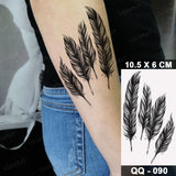 Waterproof Temporary Tattoo Sticker 3D Watercolor Realistic Lavender Daisy Flower Tatto Women Men Child Kids Ankle Fake Tattoos