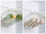 1/2pcs Fridge Organizer Fruit Egg Refrigerator Storage Box Under-shelf Refrigerator Drawer Box Fresh-keeping Kitchen Organizer