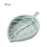 Soap Dishes Portable Leaf Shaped Shower Soap Holder Box Draining Tray Fashion Soap Dish for Shower Kitchen Dispenser Soap Rack
