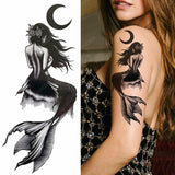 1pc Animal Lion Women Waterproof Temporary Tattoos Fake Stickers Arm Sun Art Black Cross Jesus 3D Praying Fashion Decoration