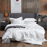 Bedding Set Solid Color Luxury Bedding Kit Rayon Satin Duvet Cover Set Twin Queen King Size Bed Set 2pcs/3pcs/4pcs