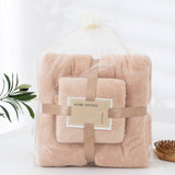 Microfiber Towel Set Coral Fleece Absorbent Hair Swimming Face Hand Bath Towel Sets Microfibre Bathroom Towels Sets