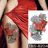 Waterproof Temporary Tattoo Sticker Chest Lace Henna Mandala Flash Tattoos Wolf Diamond Flower Body Art Arm Fake Tatoo Women Men