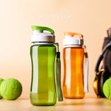 Water Bottle Sport GYM Train Travel Portable Shaker Bottle Bike Hiking Plastic Leakproof School Water Bottle BPA Free Drinkware