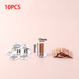 10pcs 3-10cm Length Cross Wooden Wood Candle Wicks Candle Wick Core With Bases For DIY Candle Making Supply Soy Parffin Wax Wick