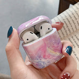 For AirPods Pro 2 Cases Luxury Marble Hard PC Glossy Earphone Case Bluetooth Wireless Charging Box Cover for AirPod 1 3 Air Pods