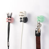 1PCS Self Adhesive Silicone Hook Seamless Bathroom Kitchen Wall Door Hangers Punch-Free Hooks Key Holder Towel Rack Storage Hook