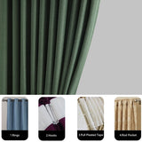 310cm Height Pure color window 80%-90% blackout curtain thickened cotton linen cutains for living room bedroom luxury curtains