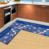 1 Piece Kitchen Rug Cheaper Anti-slip Modern Area Rugs Living Room Balcony Bathroom Printed Carpet Doormat Hallway Geometric Mat