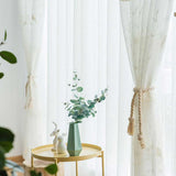 Pastoral White Sheer Voile Curtains For Living room Bird Embroidered Curtains Window For Bedroom Tulle For Kitchen Drapes Blind