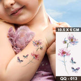 Waterproof Temporary Tattoo Sticker 3D Watercolor Realistic Lavender Daisy Flower Tatto Women Men Child Kids Ankle Fake Tattoos