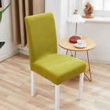 4 pcs / 6 pcs Chair Cover Polyester Fiber Elastic Stool Cover Hotel Restaurant Chair Antifouling Cover