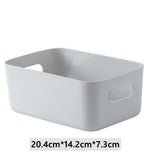 Sundries storage basket student desktop snack storage box plastic cosmetic storage box household kitchen tidying box with lid