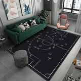 3D Football Field Capet For Kids Room Soft Floor Mat Microfiber Large Carpet Children Washable Baby Room Play Mat Boy's Rug