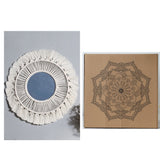 Wall Mirror Macrame Decorative Mirrors Boho Home Decor Wall Hanging Mirror for Living Room Decoration Bedroom Baby Nursery Gift