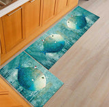 1 Piece Kitchen Rug Cheaper Anti-slip Modern Area Rugs Living Room Balcony Bathroom Printed Carpet Doormat Hallway Geometric Mat