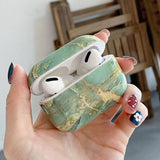 For AirPods Pro 2 Cases Luxury Marble Hard PC Glossy Earphone Case Bluetooth Wireless Charging Box Cover for AirPod 1 3 Air Pods