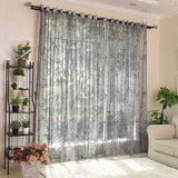 Modern Bird Nest  Embroidered  Tulle Curtains for Living Room Window Treatment Sheer Voile Curtain for Bedroom Custom Home