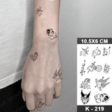 Dark Snake Waterproof Temporary Tattoo Stickers Scorpion Prajna Old School Flash Tattoos Hand Arm Women Body Art Fake Tatoo Men