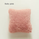 New Fluffy Fur Decorative Throw Pillow Cover Luxury Crystal Plush Velvet Soft Cushion Cover Solid Dyed Sofa Car Bed Pillowcases