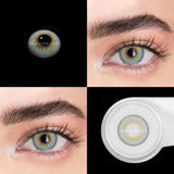 1Pair Color Contact Lenses Blue Gray Eye Contacts Naturel Looking Beauty Eye Makeup Accessories Yearly Contacts Lens