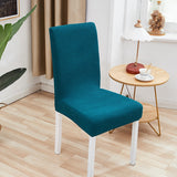 4 pcs / 6 pcs Chair Cover Polyester Fiber Elastic Stool Cover Hotel Restaurant Chair Antifouling Cover