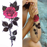 1pc Animal Lion Women Waterproof Temporary Tattoos Fake Stickers Arm Sun Art Black Cross Jesus 3D Praying Fashion Decoration